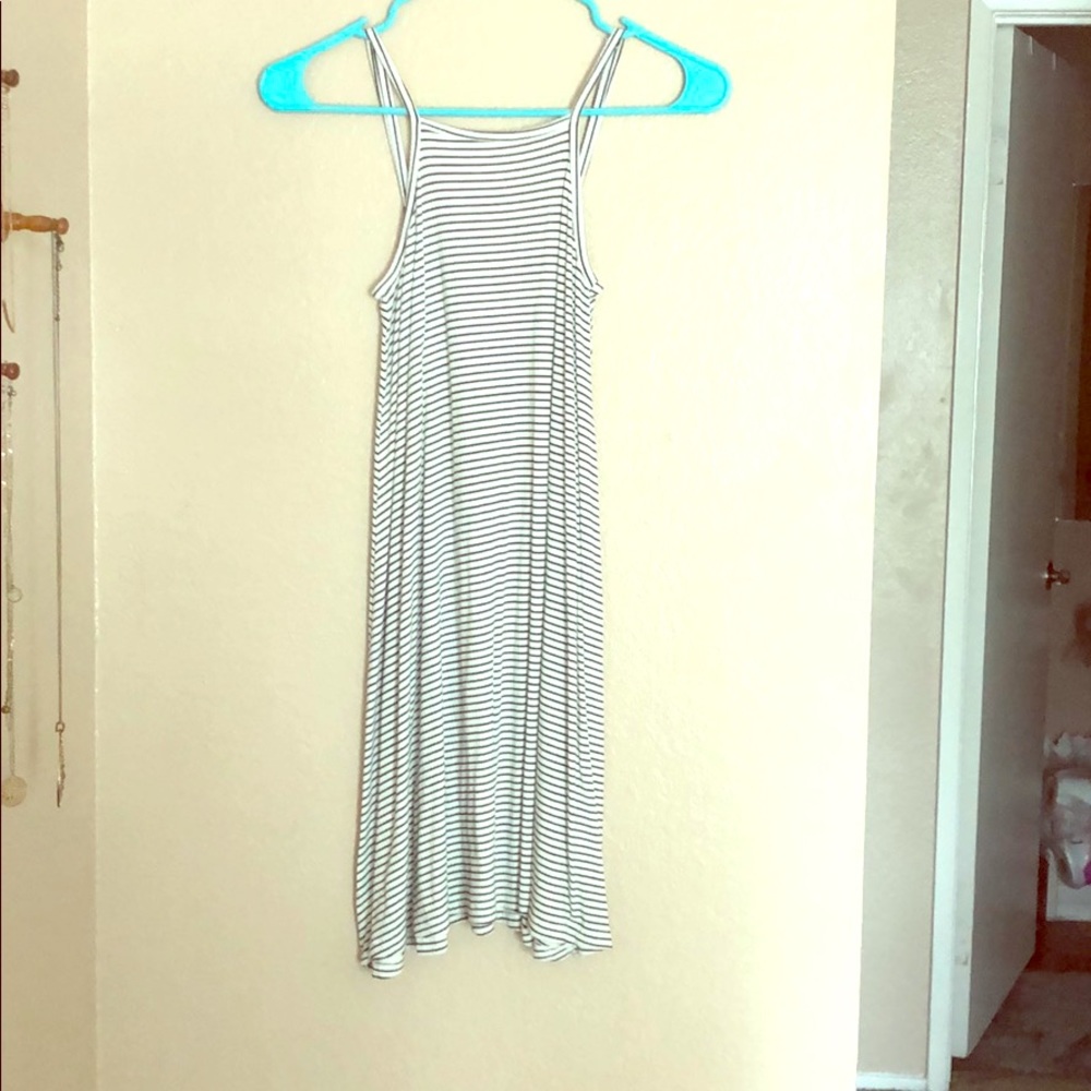 Black and White Striped Dress